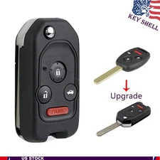 Upgrade For 2003 - 2012 Honda Accord 4 Button Flip Remote Control Key Fob Shell