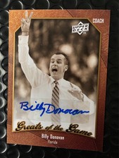 2009-10 Upper Deck Greats of the Game BILLY DONOVAN SP AUTO Autograph Florida