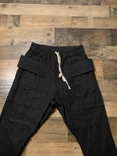 Rick Owens DS Pants Mens Small Black Martial Arts Cargo Belted Streetwear