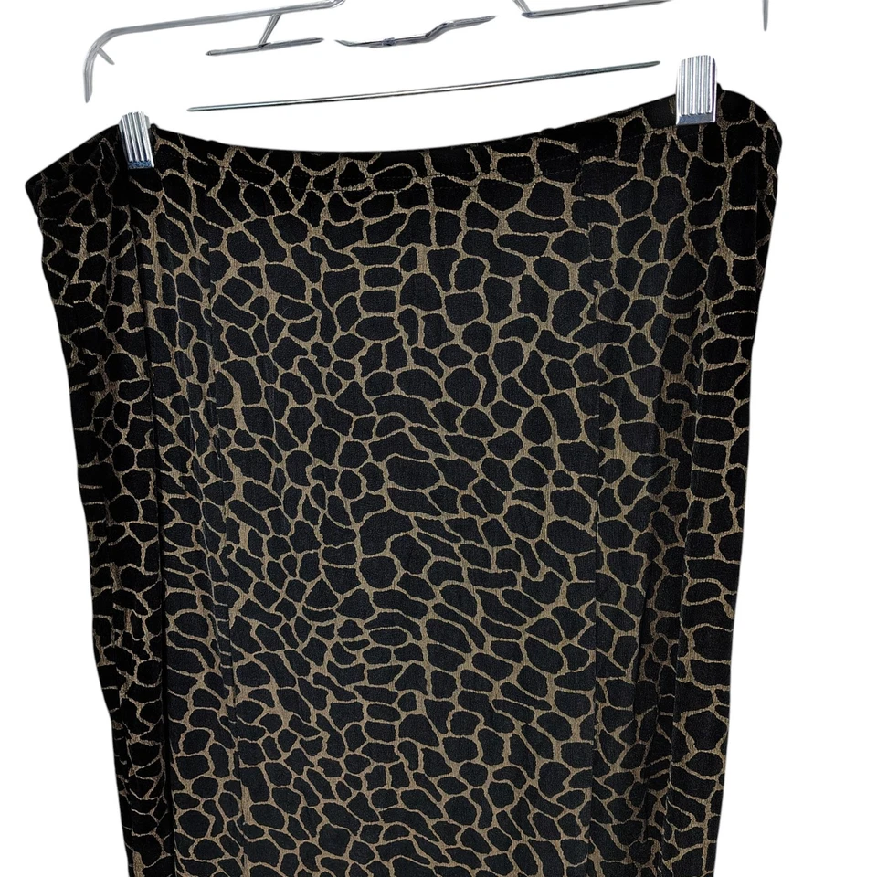 Maxi falda Briggs New York para mujer talla XL negra tostada Foto 2 de 4