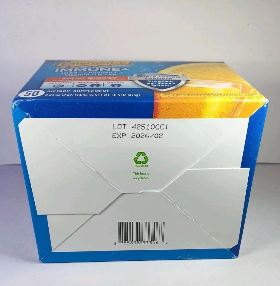 Polvo de apoyo inmunológico de triple acción Immune+, BetaVia (R), 1000 mg de vitamina C+D.. Foto 2 de 3