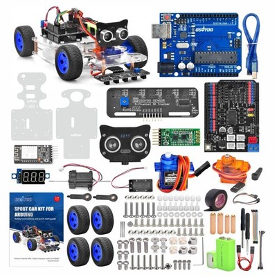 OSOYOO Robot Rc Smart Car DIY Kit to Build for Adults Teens with Servo Power ...