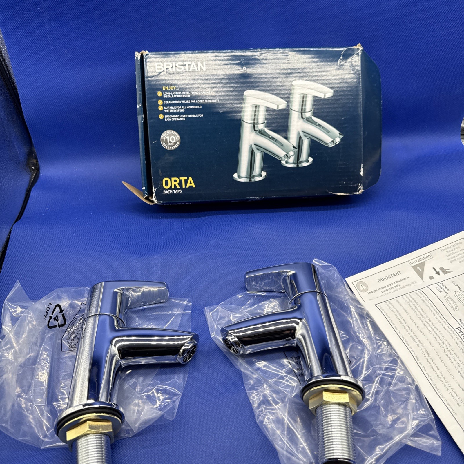 Bristan  Orta Bath Taps Chrome Plated