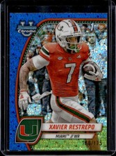 2024 Bowman Chrome U Xavier Restrepo Blue Mini Diamond Refractor 1st #/175