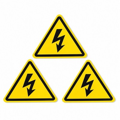 3x Hochspannung Warnaufkleber elektrische Gefahr Sicherheitsschild wasserdicht 10cm