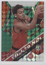 2019-20 Panini Mosaic Will to Win Green Mosaic Prizm Trae Young #11 2l8