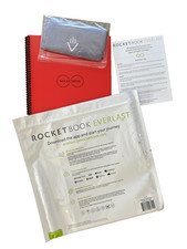 NEW Rocketbook Everlast Reusable Notebook Red Frixion Pen And Microfiber Cloth