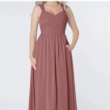 Azazie Raine A10 Raine A-Line Sweetheart Floor Length Bridesmaid Dress New