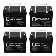 Mighty Max 12V 35AH INT Replacement Battery for Weize LFP1235 - 4 Pack
