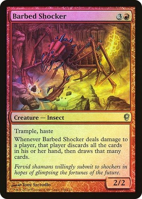 MTG FOIL Barbed Shocker  - Conspiracy #136