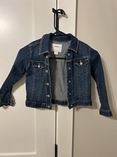 Old Navy Denim Jacket Blue Unisex Kids Size 5T Long Sleeve Button Pockets