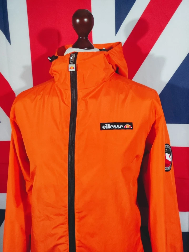 Ellesse Lightweight Hooded Jacket - L/XL - Orange - Mod Casuals Terraces - Image 4 of 4
