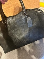 COACH NEW YORK BLACK MIXED LEATHER DREW SATCHEL MULTI-WAY SHOULDER BAG BNWT