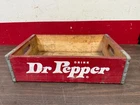 VINTAGE DR PEPPER  WOODEN CRATE ANTIQUE DISPLAY 426
