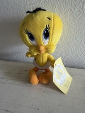 Vintage Baby Tweety Bird Sitting Plush in Diaper w/tags Looney Tunes