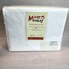 Full / Queen Size White Solid Duvet Set 1000 Thread Count 100 Egyptian Cotton