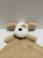 Tan And White Puppy Dog Lovey Oversized Soft Sherpa