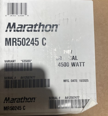 #ad #ad Rheem Marathon 50G Tall 4500W Double Element Non Metallic Electric Water Heater $1299.99