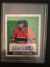2025 Leaf Metal Hockey Mats Naslund #L0-MN1 Green Shimmer Auto /3 Omega SP