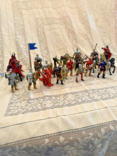 Lot of 23 Schleich Papo Knights, Horses, Drag...