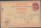 LS84377 Great Britain Turkey to Belgium fine postcard used