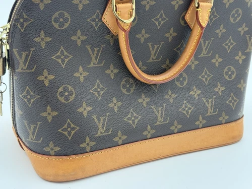 Louis Vuitton Alma Shoulder Bag PM Brown Canvas/Leather - Picture 12 of 23