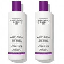 2 x Christophe Robin Luscious Curl Cleansing Balm with Kokum Butter 250ml NEW 13.98 per litre
