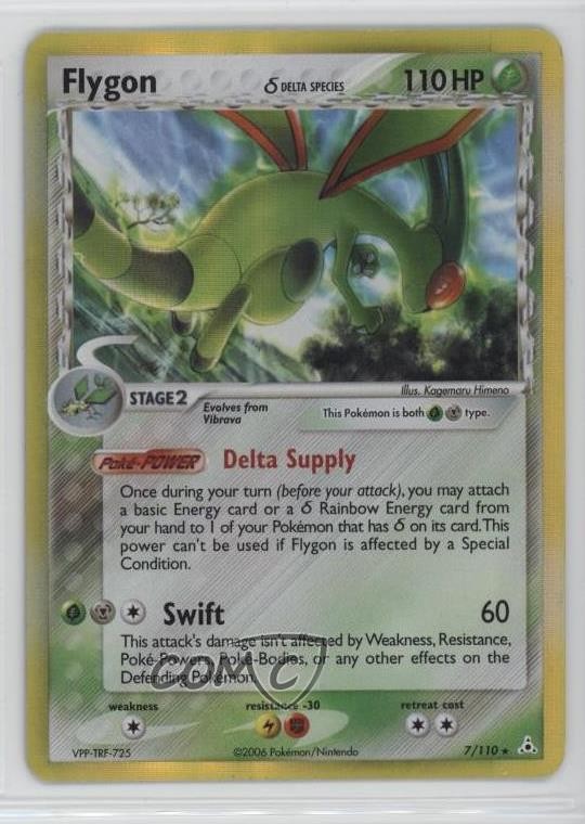 Flygon Holo Pokemon EX Holon Phantoms #7 2006