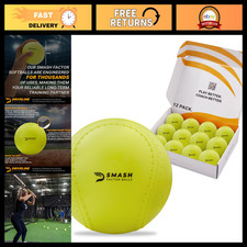 High Density Foam Baseballs/Softballs - 12 Pack, 4 oz Hitting Practice Balls