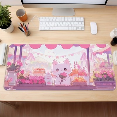 40*90cmExtra-Large Gaming Desk Mat & Mouse Pad - Thick Non-Slip Rubber Base, Pre