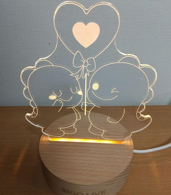 その他 BIGO LIVE 3DSOLIDWOOD FRAMENIGHT LANTERN Bigo Live Bi Chan Go Chan 3D Solid Wood Frame Night Lantern Japan