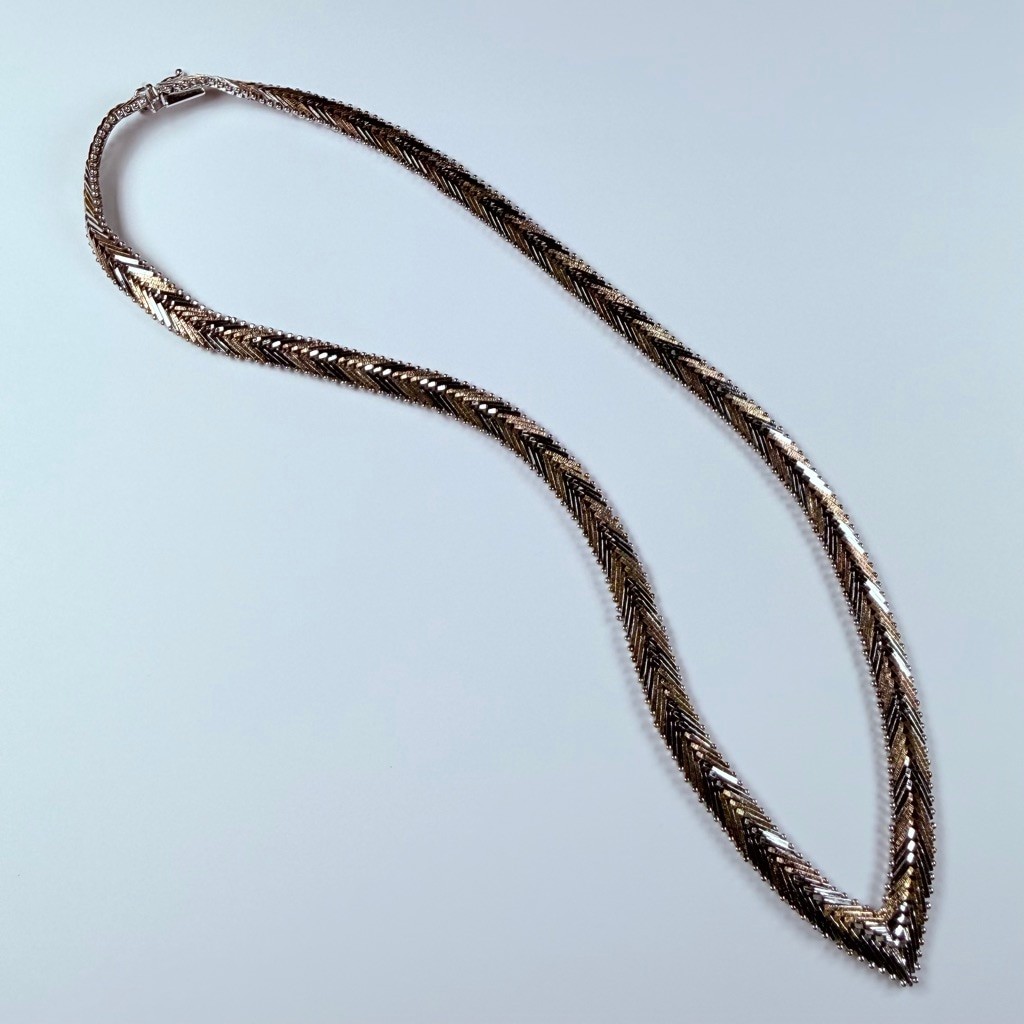 Double Sided Solid & TriColor Gold Vermeil Sterli… - image 3