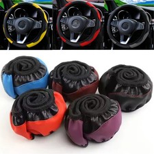 37cm-38cm Lenkradbezug, Lenkradschoner, Lenkradschutz Auto Lenkradhülle PU Leder