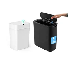 4 Gallon and 5 Gallon Automatic Motion Sensor Bathroom Trash Can with Lid