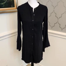 Splendid Black Button-Up Women's Dress Size Small