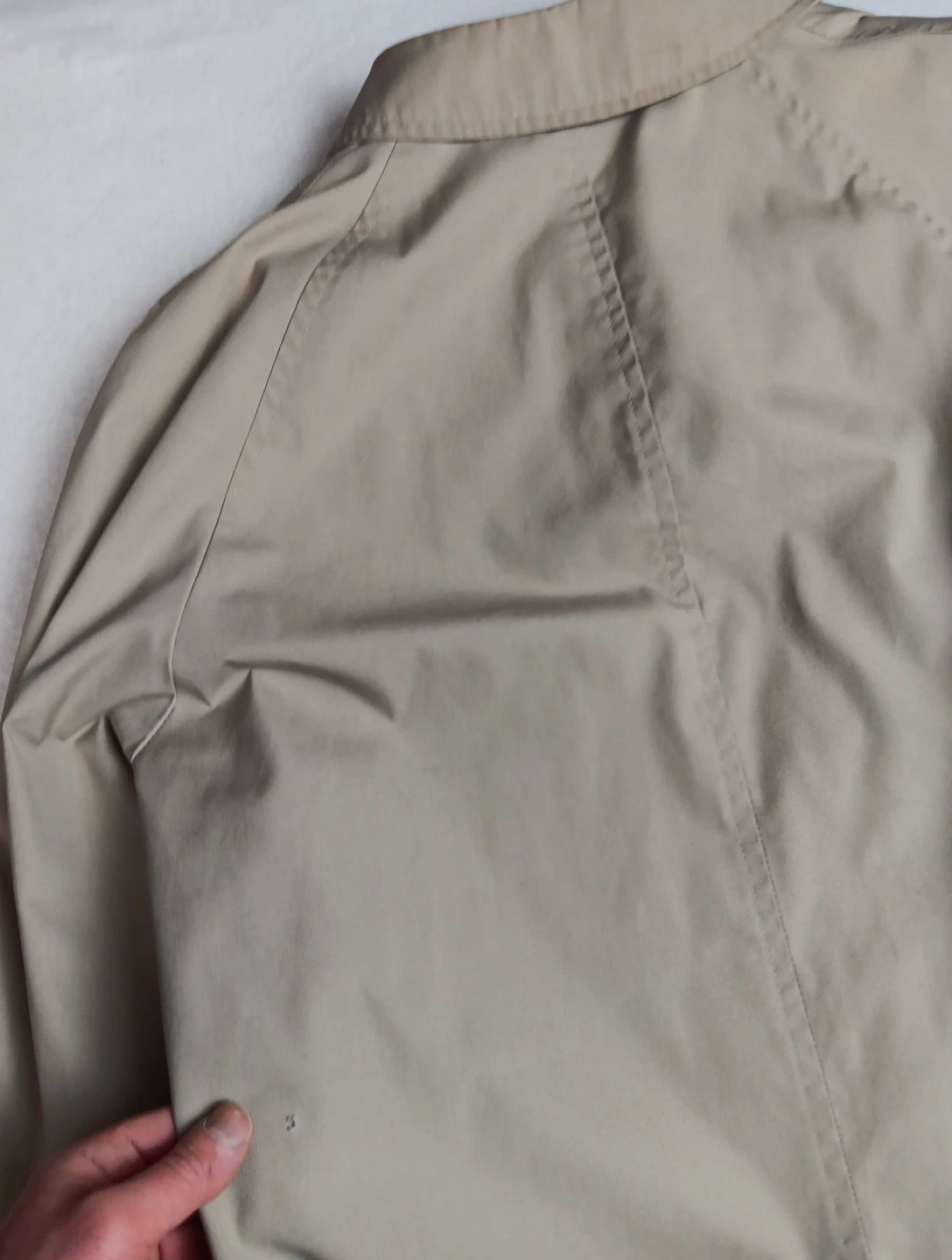 VTG Raleigh's Washington Mens Beige Trench Coat Size 44R Tan Overcoat image 15