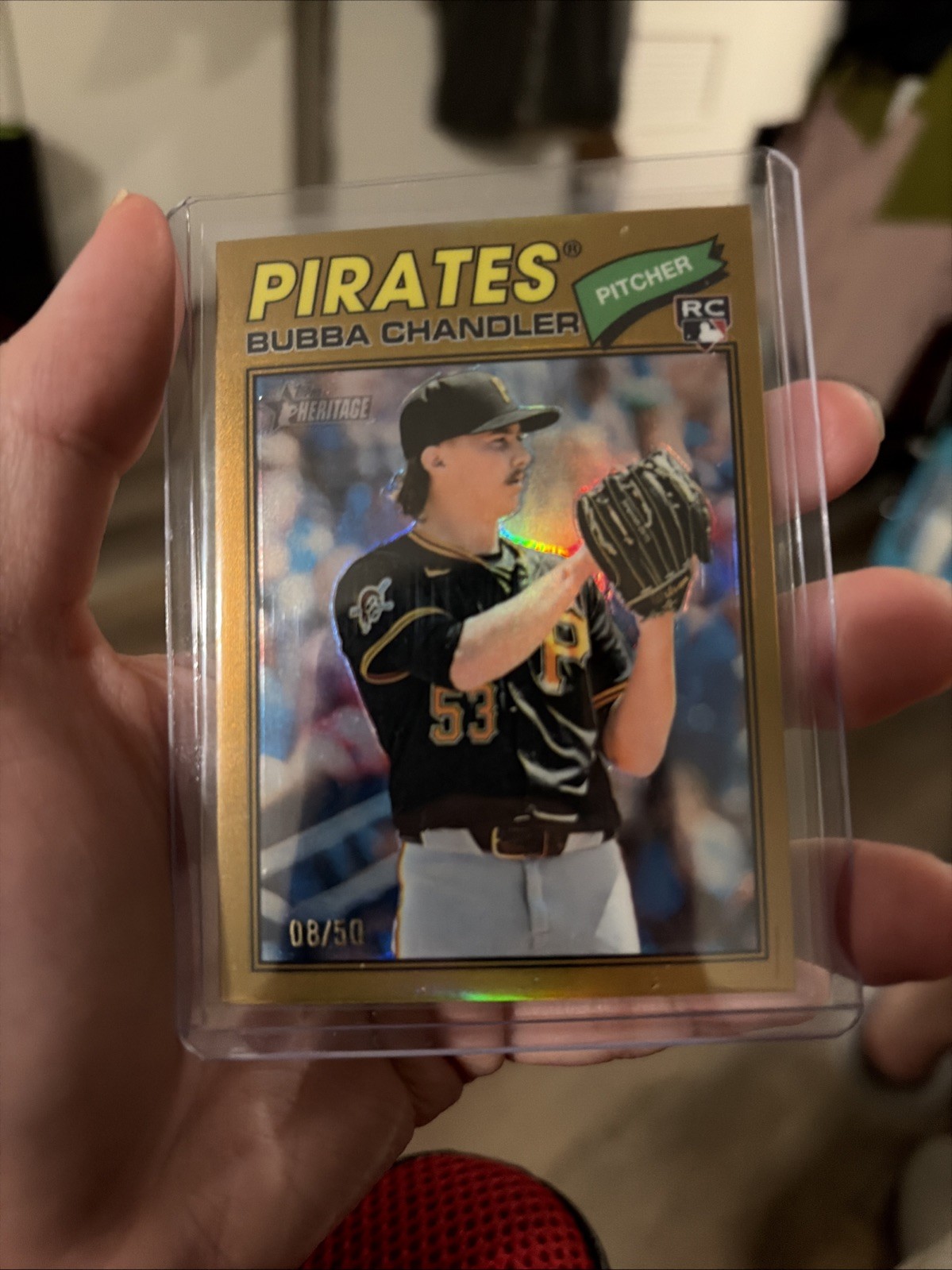 2026 Topps Heritage - Bubba Chandler #265 Chrome Gold Refractor /50 (RC)