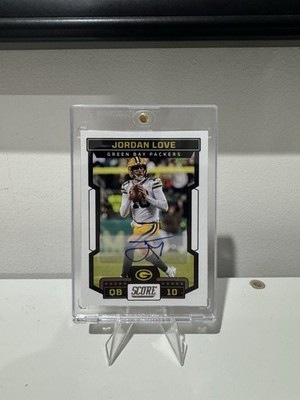 2023 Panini Score Jordan Love #90 Signatures Auto Card - Green Bay Packers