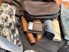 Pick Your Colors: 3 lbs Leather Cowhide Scraps - Large Pieces 10x15 to 20x25 