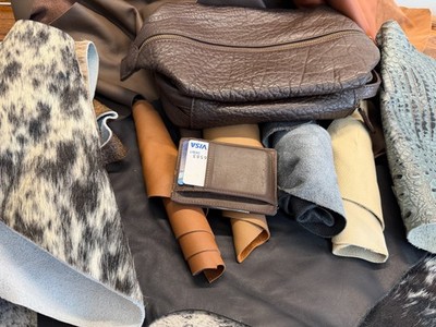 Pick Your Colors: 3 lbs Leather Cowhide Scraps - Large Pieces (10x15 to 20x25)