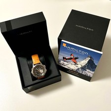 Hamilton Khaki E.T.O. Orologio Cronografo Cinturino Pelle Dal Giappone