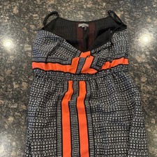 Vince Camuto Maxi Dress Size Small S Black and Orange