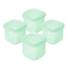 Silicone Baby Food Storage Containers 4pk, 4oz Mint