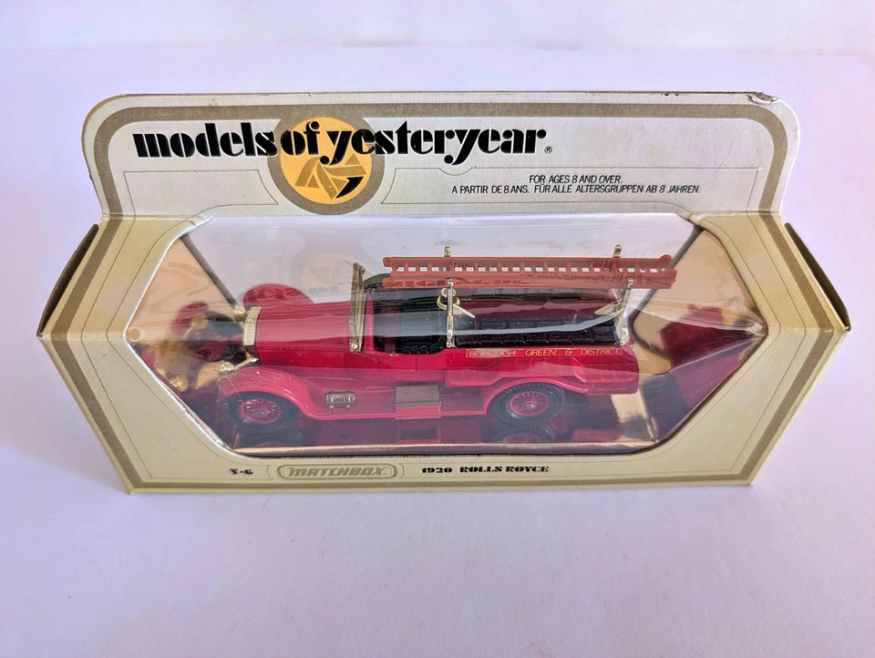 Matchbox Models of Yesteryear Y-6 1920 Rolls Royce Fire Engine - Red Wheels - Image 2 of 4