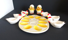 9 tlg. Frühstücks-Set Eierbecher Eierplatt...