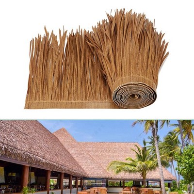 Panel Palm Thatch Roll for Bar Hut Simulation Straw Roof Thatch for Garden Patio