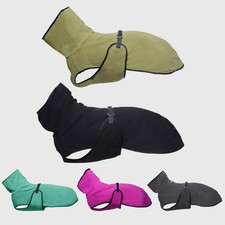 Dog Pet Whippet Jacket Winter Clothes Jumper Coat High Collar Fleece Sweater NEW