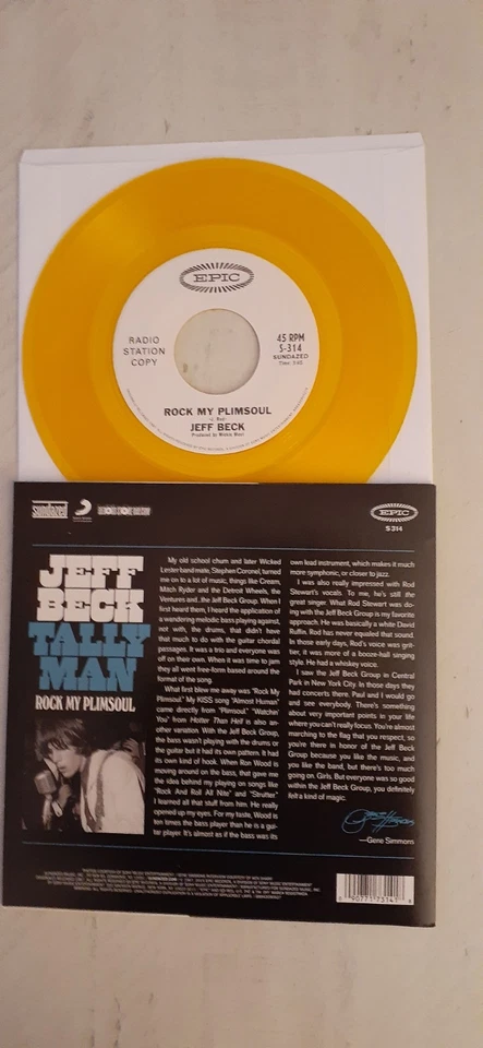 JEFF BECK - Jeff Beck - Tally Man/Rock My Plimsoul 7" (Record Store Day Vinyl Foto 2 de 2