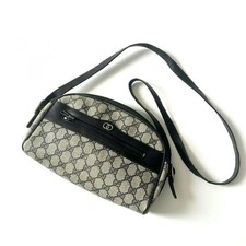 Borsa a tracolla Gucci GG PVC marrone autentica G03121652