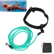 Swim Training Resistance Belts Aquatic Swimming Stationary Cords Bungee Leash